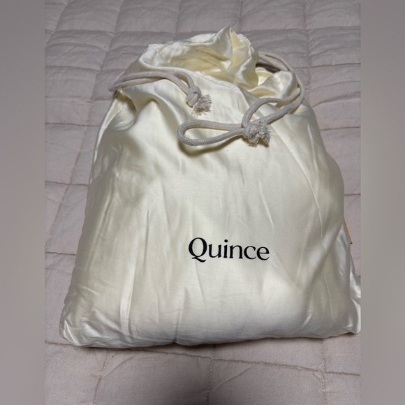Quince Bamboo Queen Duvet Cover - IVORY - Picture 7 of 9